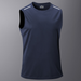 Summer Men's Outdoor Sports Vest Shoulder Sleeveless Loose T-shirt Cross-border European Size Thin Quick-drying Fitness T-shirt_desvips.com