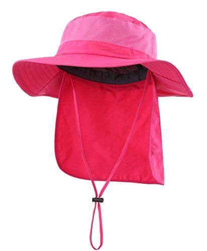 Test Goods Breathable Mesh Sun Hat UPF 50+ Anti-UV Wide Brim Hat With Neck Cover For Fishing Hiking Beach_desvips.com