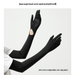 Nylon Ice Silk Long Sun Protection Gloves For Women, UV Protection Sleeves, Summer Long Arm Protectors_desvips.com