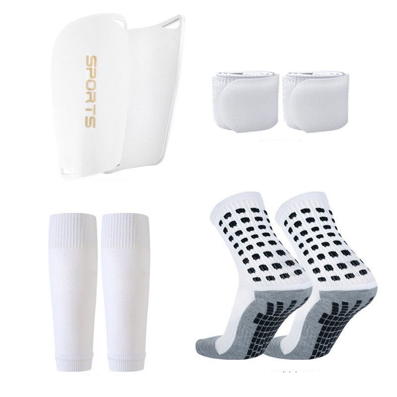 Four Piece Set Of Shin Guards, Football Socks, Socks And Straps Set, Children's Sports Shin Guards, Mid Tube Socks And Protective Gear_desvips.com