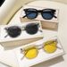 Oversized Square Colorful Retro Big Frame Sun Glasses UV400 Black Shades Sunglasses Vintage Sunglasses Outdooer Driving Eyewear_desvips.com