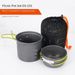 1-2 Person Camping Cookware Set - Lightweight Backpacking Pot & Pan Kit For Hiking Fishing & Picnics - Compact & Portable_desvips.com