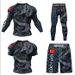 Printed Breathable Quick-drying Brazilian Jiu-Jitsu Anti-abrasion Suit MMA MMA Tights Four-piece Set_desvips.com