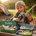 Portable Telescopic Kids Fishing Pole For Boys And Girls, Fishing Rod Reel Combo Kit With Tackle Box & Fishing Net, Best For Toddler Youth_desvips.com