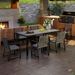 Set Of 2 Black Outdoor Patio Dining Chairs With A 400 Lbs Weight Capacity_desvips.com