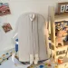 Students Preppy Style Contrast Color Backpack Women Canvas Knapsack With Pendant_desvips.com