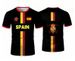 Stylish Spanish Flag Print Soccer T-shirt, Trendy Summer Breathable National Print, Cool Streetwear, Short Sleeve_desvips.com