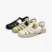 Sandals Beautoday Women Quality Genuine Sheepskin Leather Low Heel New Round Toe Shoes Ladies Gladiator For Summer_desvips.com