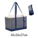 Large Insulated Shopping Tote Foldable Oxford Thermal Bag With Drawstring Closure 20L Capacity Perfect For Groceries Picnics Beach Trips_desvips.com
