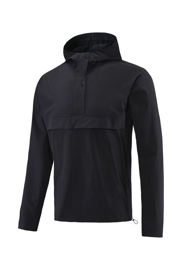 Casual Outdoor Sports Jacket Men's Mountaineering Quick-drying Waterproof Charge Trench Coat Hooded Loose Fitness Running Suit Long Sleeves_desvips.com