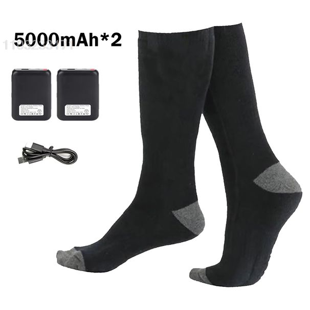 Heated Electric For Women Men Winter Warm Outdoor Skiing Socks Sports Foot Heating Equipment_desvips.com