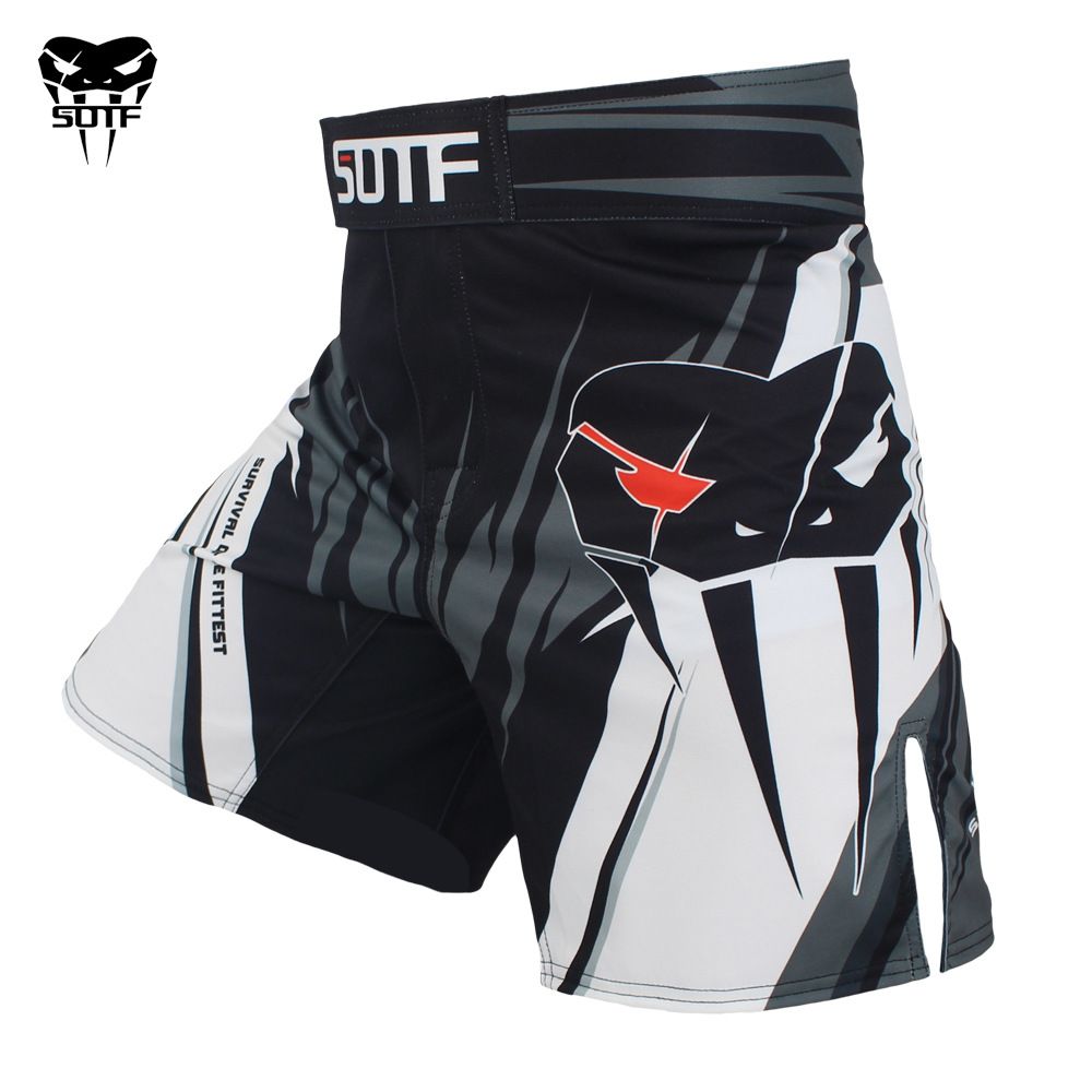 SOTF MMA Sanda Running Sports Fitness Free Fighting Muay Thai Martial Arts Competition Shorts_desvips.com