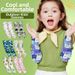 Korean Style Cute Cartoon Sunscreen Arm Sleeves For Boys And Girls UV Protection Quick Drying Cooling Milk Silk Ice Sleeves_desvips.com
