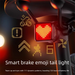 Bicycle Night Road Tail Rechargeable Smart Sensor Creative Heart Light Mountain Bike Riding Gear_desvips.com