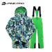 Children's Outdoor Mountaineering With Thick Warm Windproof Ski Suit Set_desvips.com
