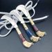 Exquisite Brass Small Multi-Functional Sharp Portable Couple Folding Keychain Outdoor Grape Picking Curved Knife_desvips.com