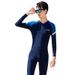 New Couple's Diving One-piece Swimsuit For Women, Quick-drying, Conservative, Long-sleeved, Long-pants, Full-body Sun_desvips.com