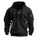 2025 New Men's Spring And Autumn Sweatshirt Hoodie Multi-Pocket European Size Pullover Sports Casual Jacket_desvips.com
