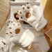 Cute Cartoon Bear Paw Plush Gloves For Women Winter Warm Fleece Thickened Outdoor Cycling Skiing Couple Trendy_desvips.com