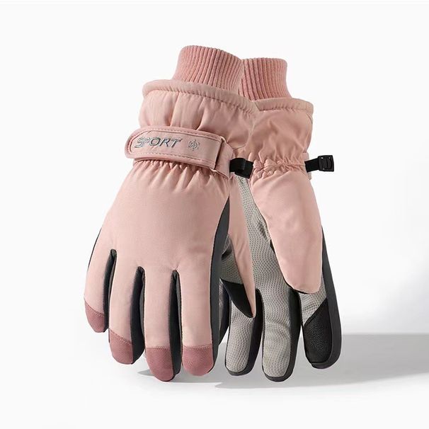 Women's Winter Ski Gloves - Touchscreen Compatible, Water-Resistant, Thermal Lined, Non-Slip Grip For Snowboarding, Cycling & Outdoor Activities_desvips.com