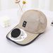 Single Price Summer New Breathable Mesh Solar Charging Fan Hat Sunshade Sun Protection For Men And Women Adults_desvips.com