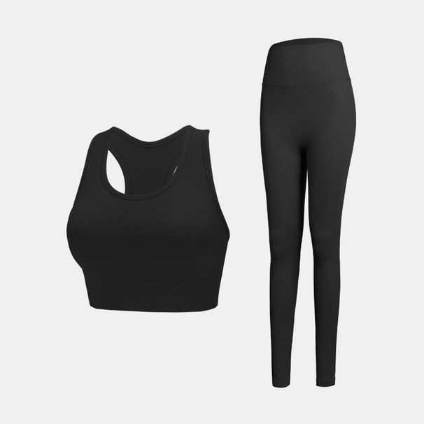 New Fitness Running Yoga Suit Set Beautiful Back Shock Absorption Medium Strength Gathered Tight Seamless Sports Bra For_desvips.com