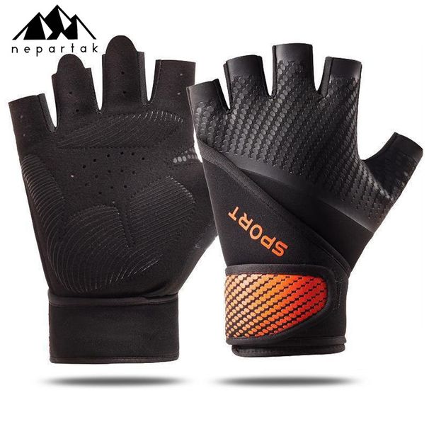 New Fitness Non-Slip Sweatproof Outdoor Sports Half-Finger Extended Wrist Guard Cycling Equipment Dumbbell Protective_desvips.com