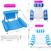 3-Tube Inflatable Floating Lounger With Adjustable Backrest - Heavy-Duty PVC Pool Float For Adults Foldable Water Mat For Lake Beach & Swimming Pool_desvips.com