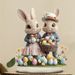 Cross-border Acrylic Display Stand Easter Egg Bunny 2D Flat Festive Decoration Gift_desvips.com