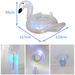 LED Light-Up Inflatable Swan Float - Glowing Pool Ride With 16 Color-Changing Modes (Adult Size 150cm Heavy-Duty PVC USB Rechargeable)_desvips.com