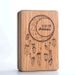 Eco-friendly PE Wood Grain Yoga Block Weighted 420g Optional Printed Pattern With Logo_desvips.com