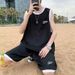 Sports Wear Fitness Vest Set For Men, Summer Thin Loose Sleeveless T-shirt, Cool Quick-dry Jersey, Basketball Uniform_desvips.com