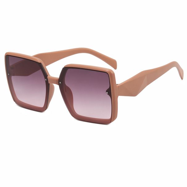 Large Square Frame Sunglasses Europe And The United States Fashion Trend Personality Net Red Lady Sunglasses Gift Glasses Box_desvips.com