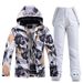 001 New Men's Windproof Warm Thickened Ski Jacket And Pants Set Snowboarding Suit_desvips.com
