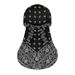 Hip Hop Long Tail Sun Protection Headscarf Hat European American Style Paisley Print With Straps Neck Protector Ice Silk Pirate Hat_desvips.com