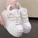 Matsu Thick Sole Round Toe Dad Increase Height Comfort Sofess Leisure Retro Trend Versatile Fashionable Board Shoes_desvips.com