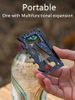18-in-1 Tool Card, Strong Steel Multi-Function Bottle/Can Opener, Screwdriver, Wrench & Folding EDC Tools Card_desvips.com