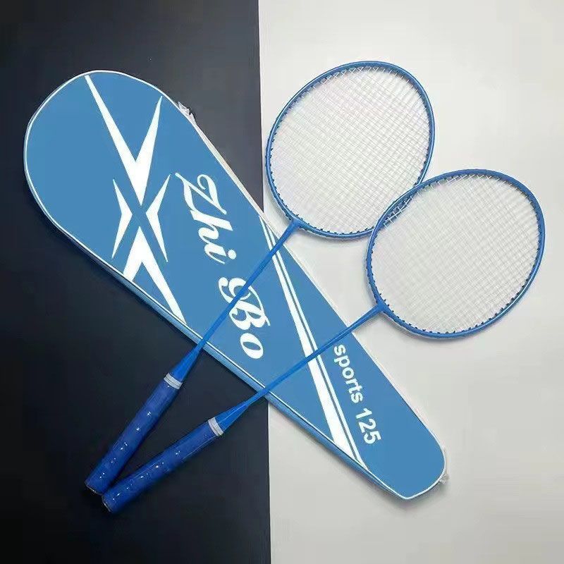 【Black Gold Sports】Badminton Single Lanwei Ultra-light Durable Type Unisex Adult Student Badminton Racket Set_desvips.com