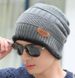 Set With Pullover Scarf, Fleece-Lined Thickened For Men, Korean Style Autumn And Winter Unisex Knitted Hat_desvips.com