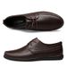 New Men's Business Casual Lace-up Leather Shoes Genuine Leather Hollow Breathable Leather Shoes Lightweight Hand-stitched Leather Shoes with Soft Sole_desvips.com