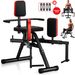 Merach Hip Abductor Machine, Adjustable Glute & Thigh Trainer For Home Gym, Butt Lifting & Hip Sculpting Workout Equipment_desvips.com