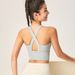 Women's Backless Yoga Tank Top - Built-in Cups, Shockproof Medium Support, Minimizing Effect For Large Busts (Gym & Yoga Wear)_desvips.com