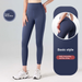 European And American Long Traceless Female Peach Fitness Sports Running Tight High Waist Hip Lifting Yoga Pants_desvips.com
