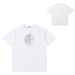Combed Cotton Short-sleeved T-shirt With Large Compass Logo Print, Casual And Loose Fit, Unisex_desvips.com