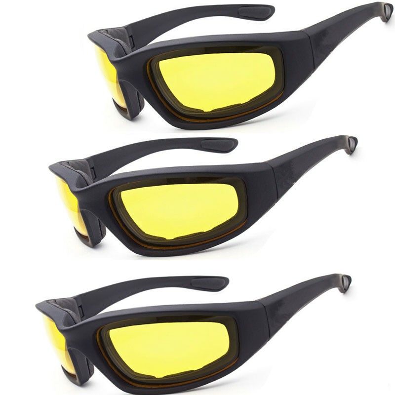 3 Paar Tag Und Nacht Fahren Reitbrille Anti-Staub Outdoor Sport Motorrad Radfahren Sonnenbrille Windbeständig Schutzbrille UV400_desvips.com