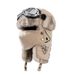 Pilot Cold Weather Winter Warm Trapper Hat With Goggles Earmuffs Face Cover For Cycling_desvips.com