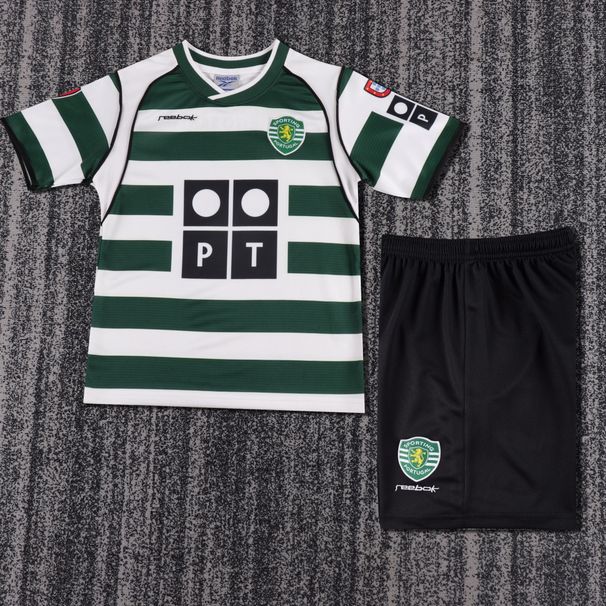 Sporting Kids Kit 2001 2003 C.RONALDO Sporting Retro Soccer Jersey 01 02 03 Vintage Maillot Football Shirt Boys_desvips.com