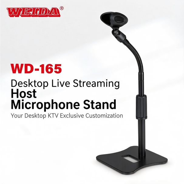 Microphone Stand, Desktop Conference Microphone Stand, Desktop Live Streaming Home Wired/Wireless Universal Microphone Stand, Desktop Microphone Metal Frame, Desktop Cantilever Clip_desvips.com