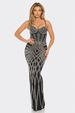 New European And American Sexy And Fashionable Sleeveless Rhinestone Camisole Backless Slim Fit Dress Party Dress_desvips.com