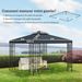 Toile De Rechange Pour Pavillon Tonnelle Tente 3 X 3 M Polyester Haute Densité 180 G/m² Gris Foncé_desvips.com